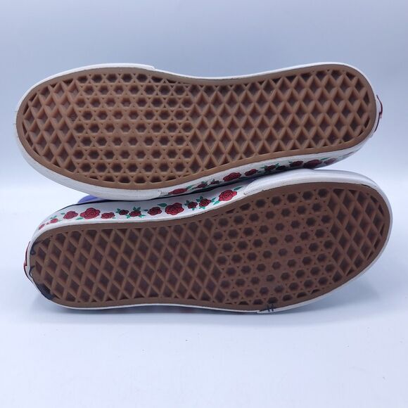 Vans Blue High-Top Athletic Shoes with Classic Waffle Sole - Picture 7 of 8